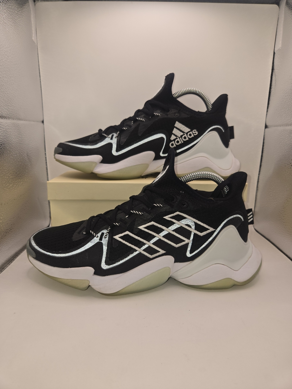 adidas Mahomes 1 Impact FLX 'Black White' Mens 7.5
